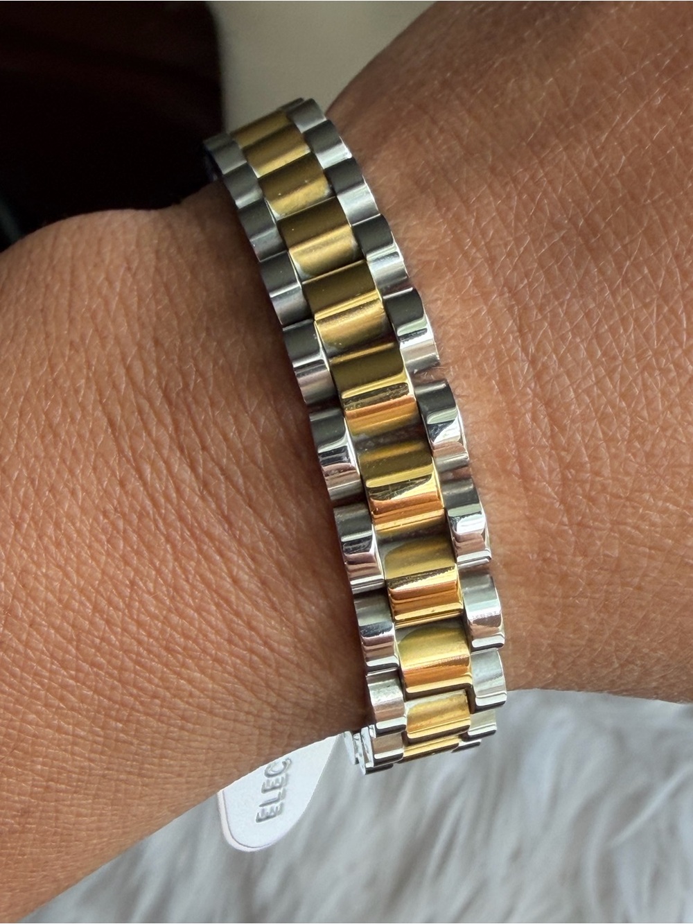 ELECTRIC PICKS | Bennett Metal 14K Gold & Sterling Silver Plated Linked Bracelet - Picture 11 of 14